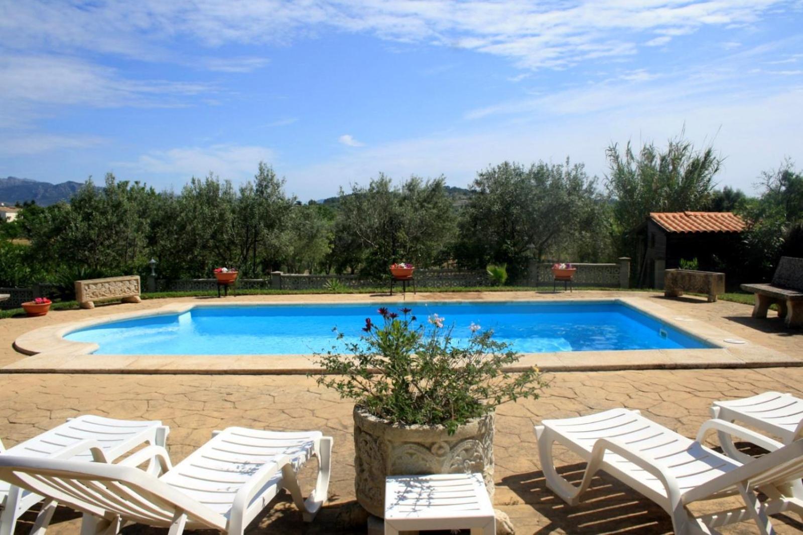 Finca Con Piscina Es Blanquer Pensionat Exteriör bild