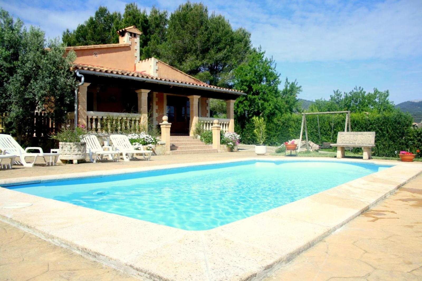 Finca Con Piscina Es Blanquer Pensionat Exteriör bild
