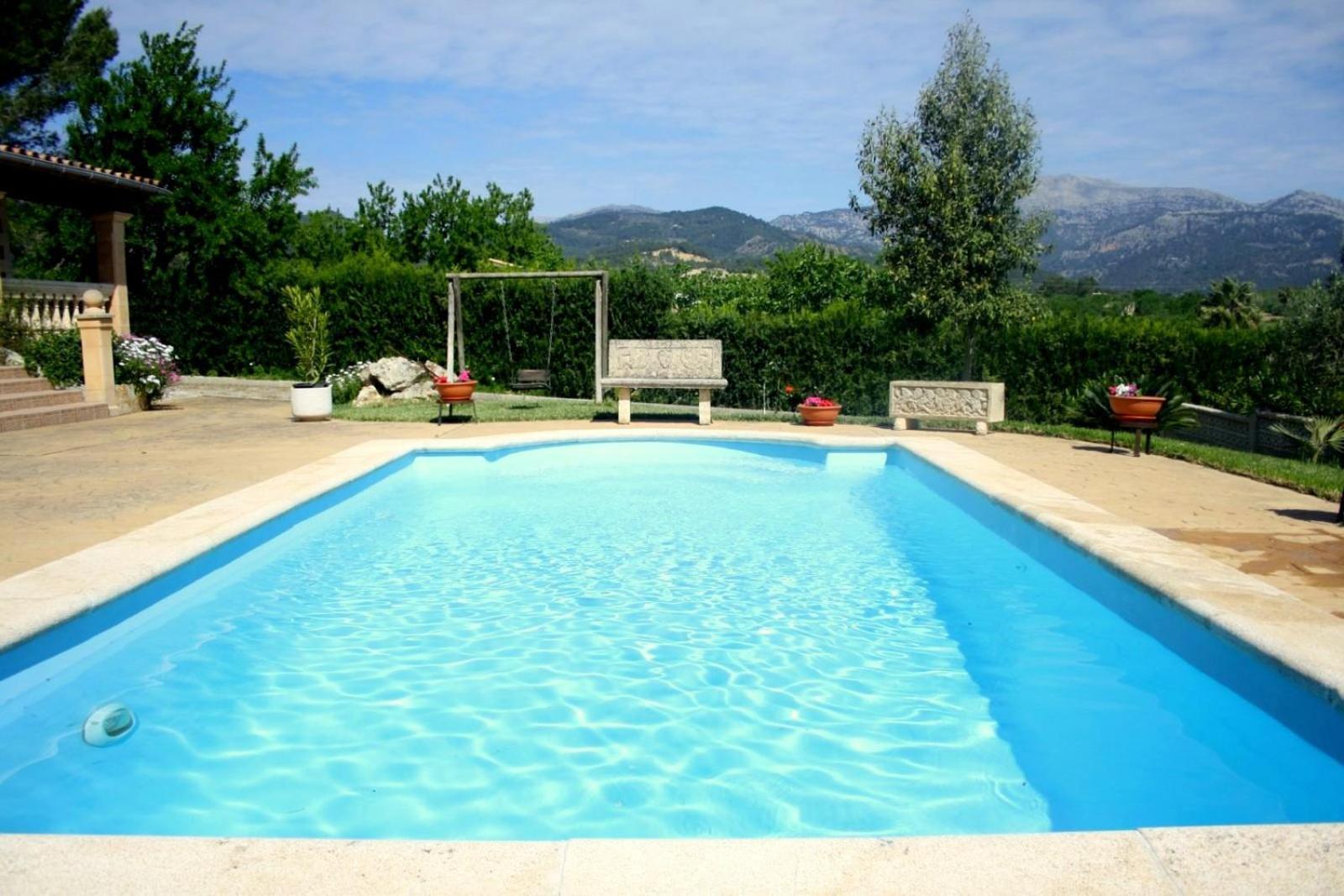 Finca Con Piscina Es Blanquer Pensionat Exteriör bild