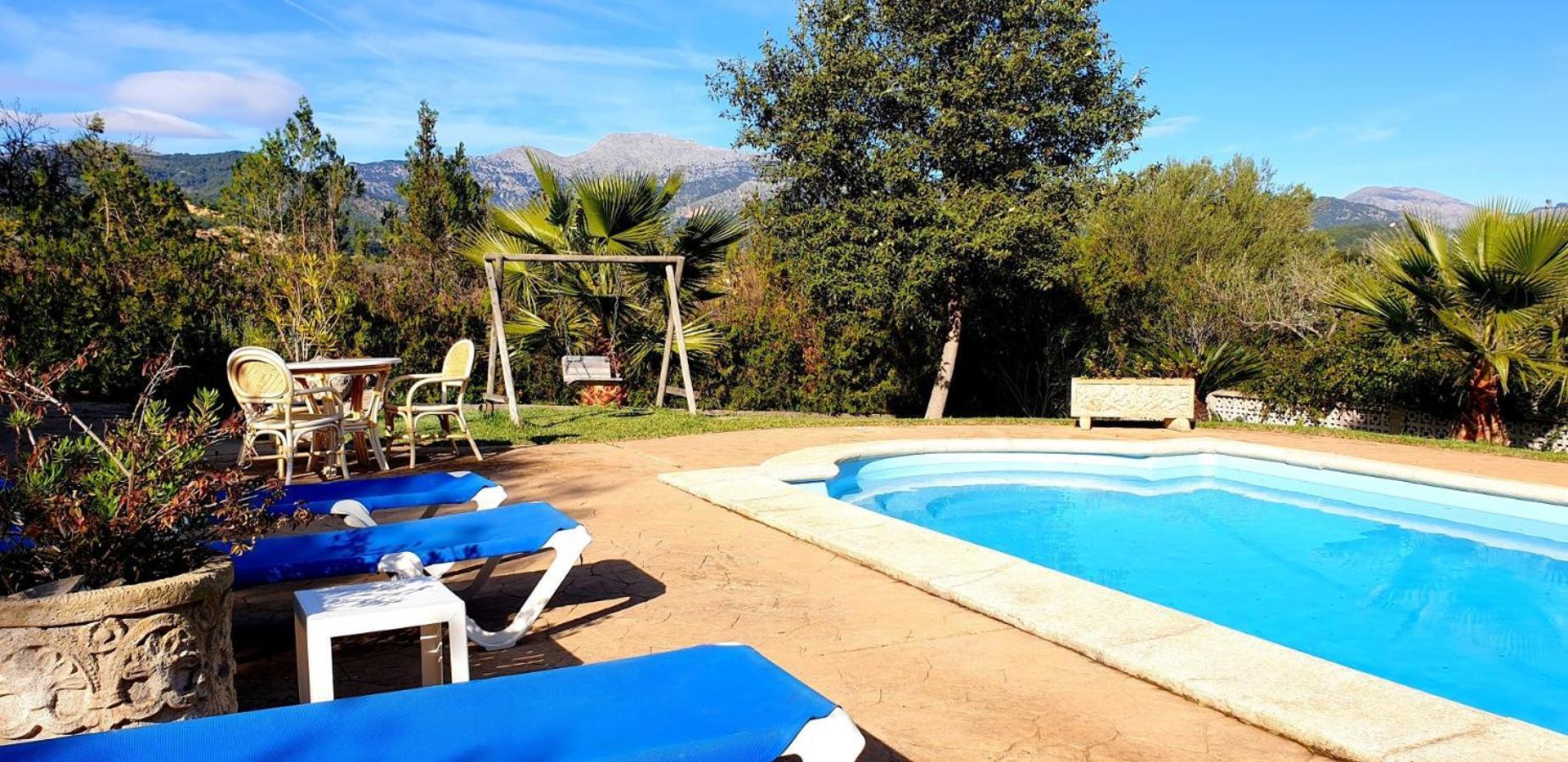 Finca Con Piscina Es Blanquer Pensionat Exteriör bild
